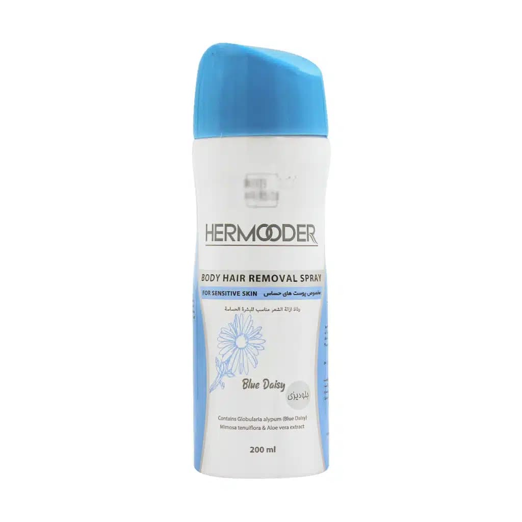 اسپری موبر بدن هرمودر حاوی رایحه آلوئه ورا حجم 200ml — تصویر ۳