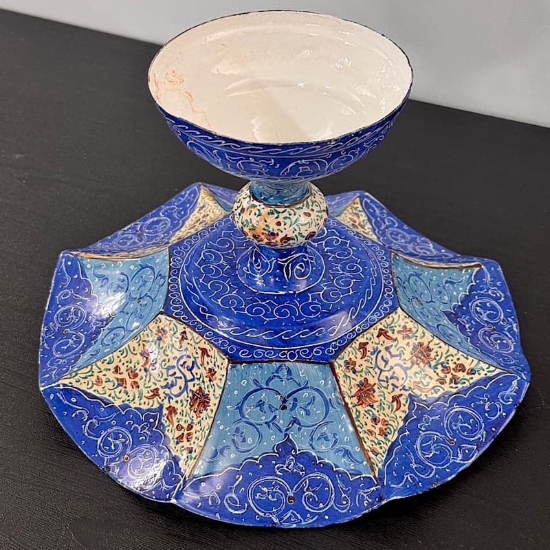 شکلات خوری یلدایی میناکاری نقلی مدل گلبرگی — تصویر ۴