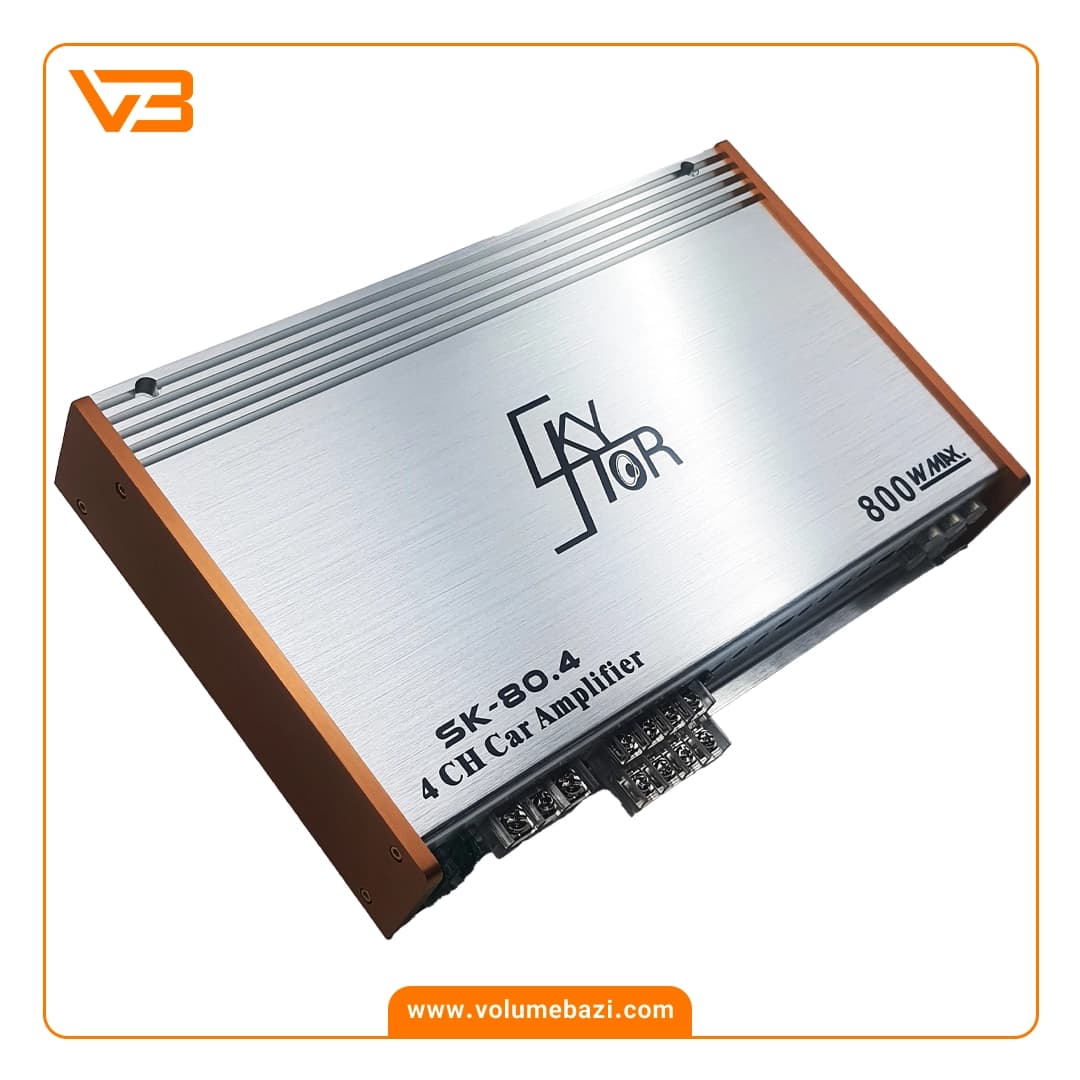 آمپلی فایر 4 کانال اسکایلر سیلور مدل SK-80.4
