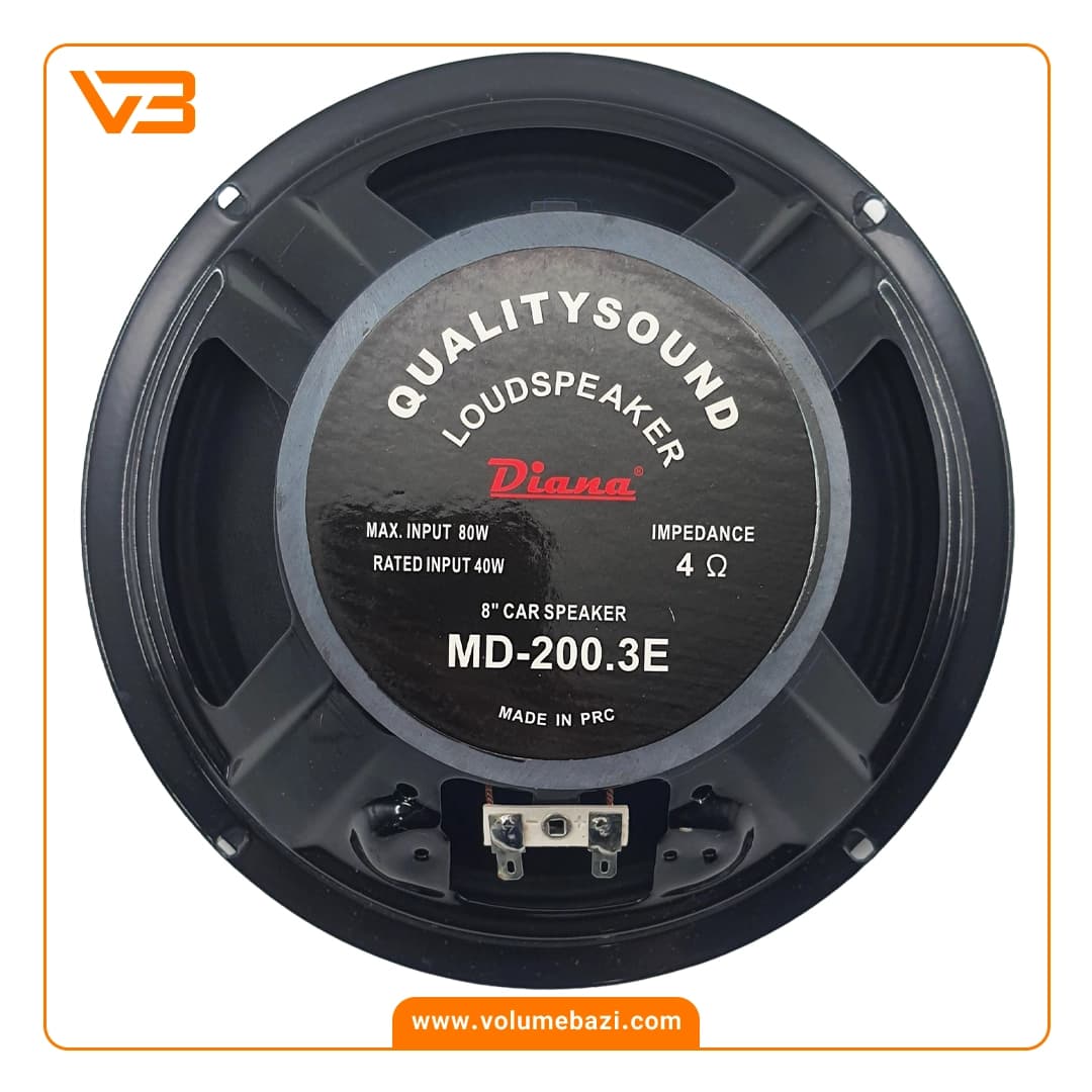 میدرنج 8 اینچ خودرو دیانا مدل MD-200.3 B (بولت دار) — تصویر ۲