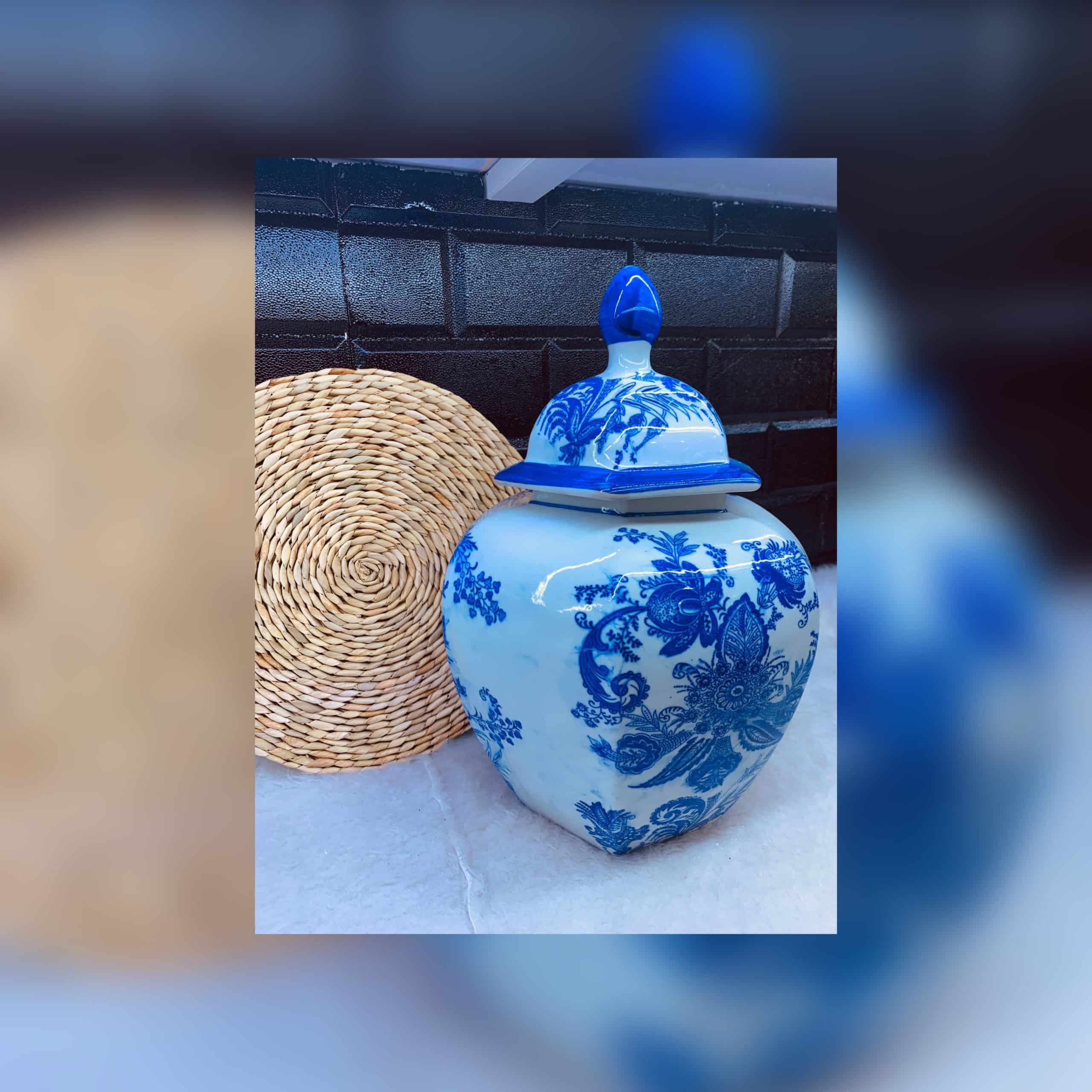 بانکە قلم آبی چینی وارداتی برند پیزا در سە سایز — تصویر ۳