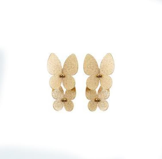 گوشواره طلا میخی نقره ریز