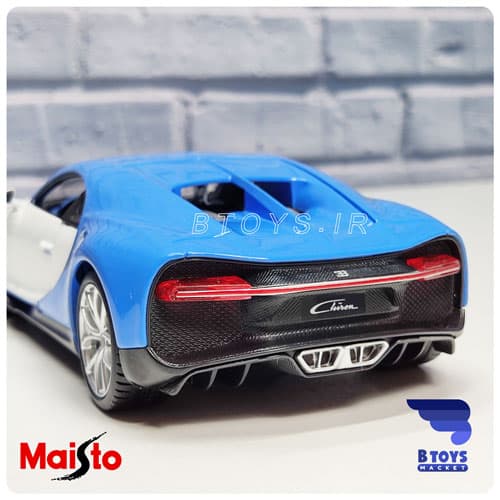 ماکت ماشین فلزی بوگاتی شیرون آبی(Bugatti Chiron Maisto) — تصویر ۷