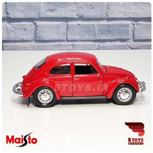 ماکت ماشین فلزی فولکس بیتل قرمز(Vlkswagen Beetle Maisto) — تصویر ۶