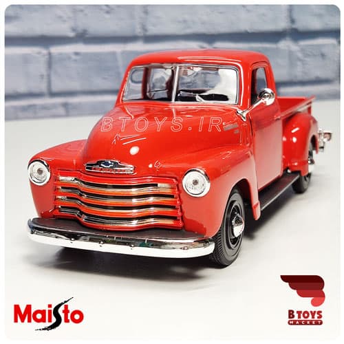ماکت ماشین فلزی شورولت 3100 پیکاپ1950 قرمز(Chevrolet 3100 pickup Maisto) — تصویر ۶