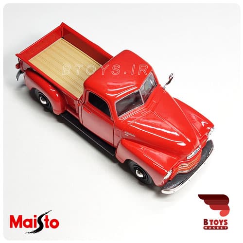 ماکت ماشین فلزی شورولت 3100 پیکاپ1950 قرمز(Chevrolet 3100 pickup Maisto) — تصویر ۵