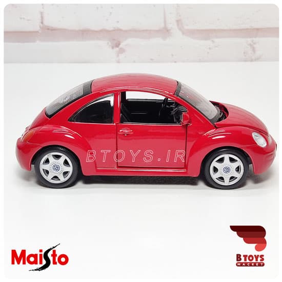 ماکت فلزی فولکس واگن بیتل جدید قرمز(Volkswagen New Beetle Maisto) — تصویر ۳