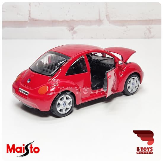 ماکت فلزی فولکس واگن بیتل جدید قرمز(Volkswagen New Beetle Maisto) — تصویر ۲