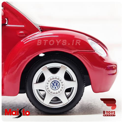 ماکت فلزی فولکس واگن بیتل جدید قرمز(Volkswagen New Beetle Maisto) — تصویر ۵