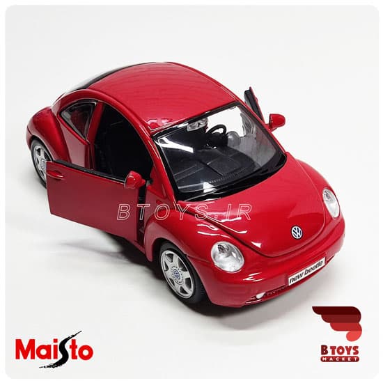 ماکت فلزی فولکس واگن بیتل جدید قرمز(Volkswagen New Beetle Maisto) — تصویر ۶