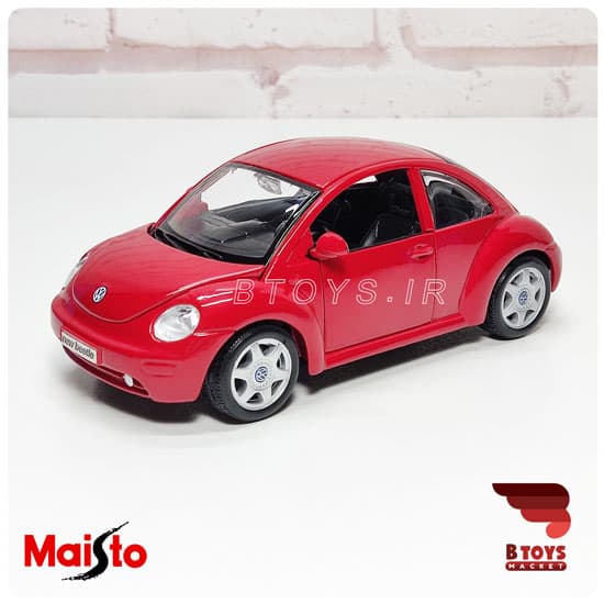 ماکت فلزی فولکس واگن بیتل جدید قرمز(Volkswagen New Beetle Maisto)