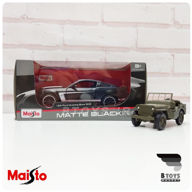 ماکت فلزی فورد موستانگ باس مشکی(Ford Mustang Boss Maisto) — تصویر ۴