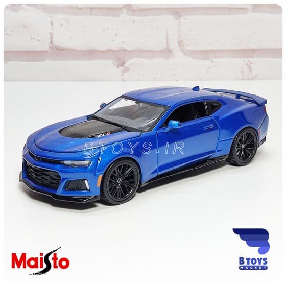 ماکت شورولت کامارو 2017 آبی مایستو(Chevrolet CamaroZL1 Maisto)مقیاس:1/24