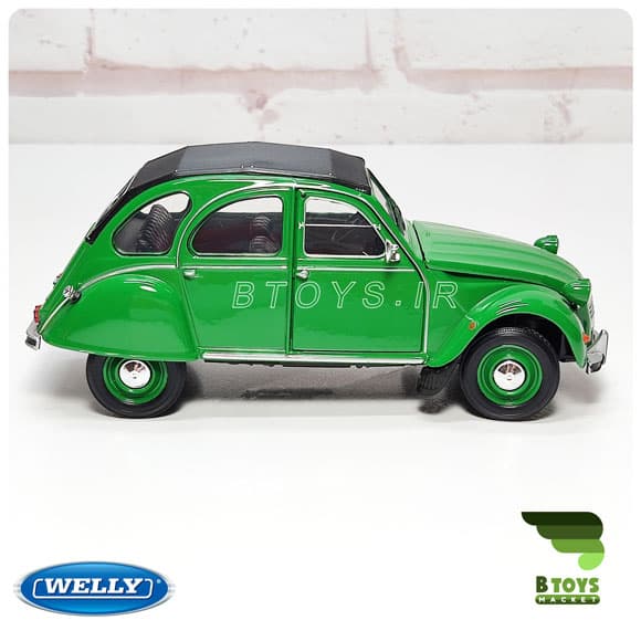 ماکت فلزی ژیان(سیتروين)سبز(CITROEN 2CV welly) — تصویر ۳
