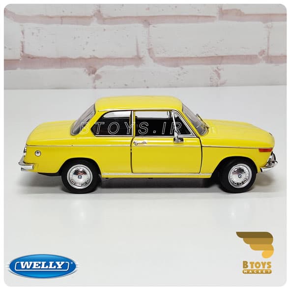 ماکت فلزی بی ام و 2002زرد(BMW 2002 welly) — تصویر ۳