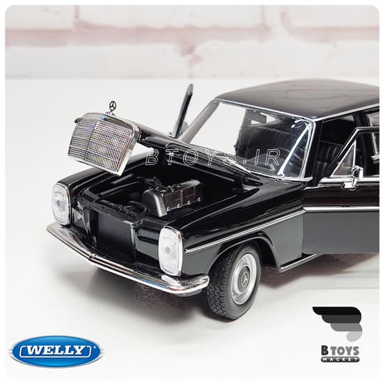 ماکت مرسدس بنز 220 (معماری)مشکی(Mercedes Benz 220 welly) — تصویر ۵