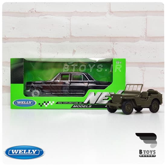 ماکت مرسدس بنز 220 (معماری)مشکی(Mercedes Benz 220 welly) — تصویر ۴