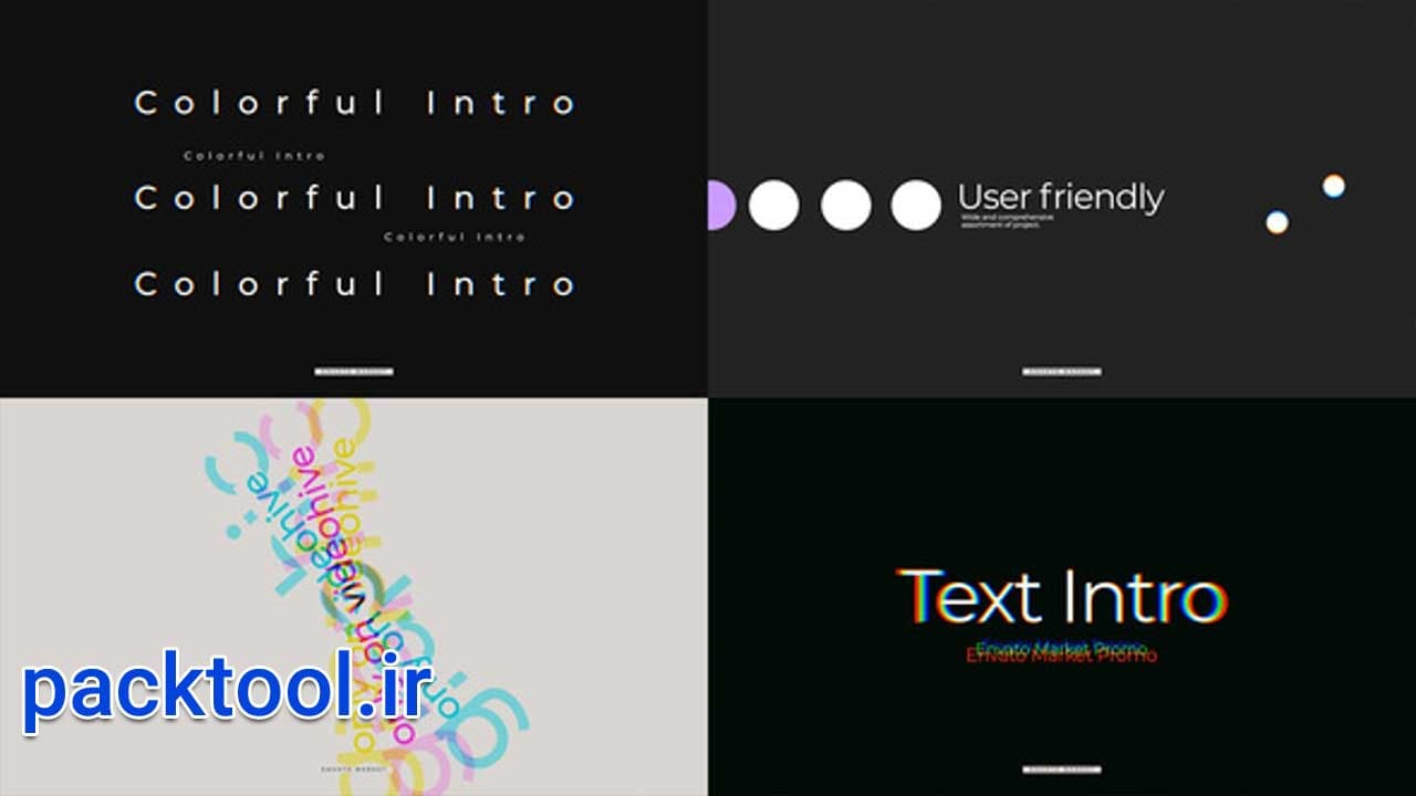 دانلود پروژه آماده پریمیر پرو اینترو متن Text Intro