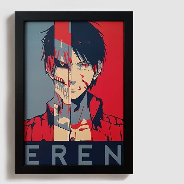 تابلو مدل اتک آن تایتان ارن attack on titan eren BL006 — تصویر ۲