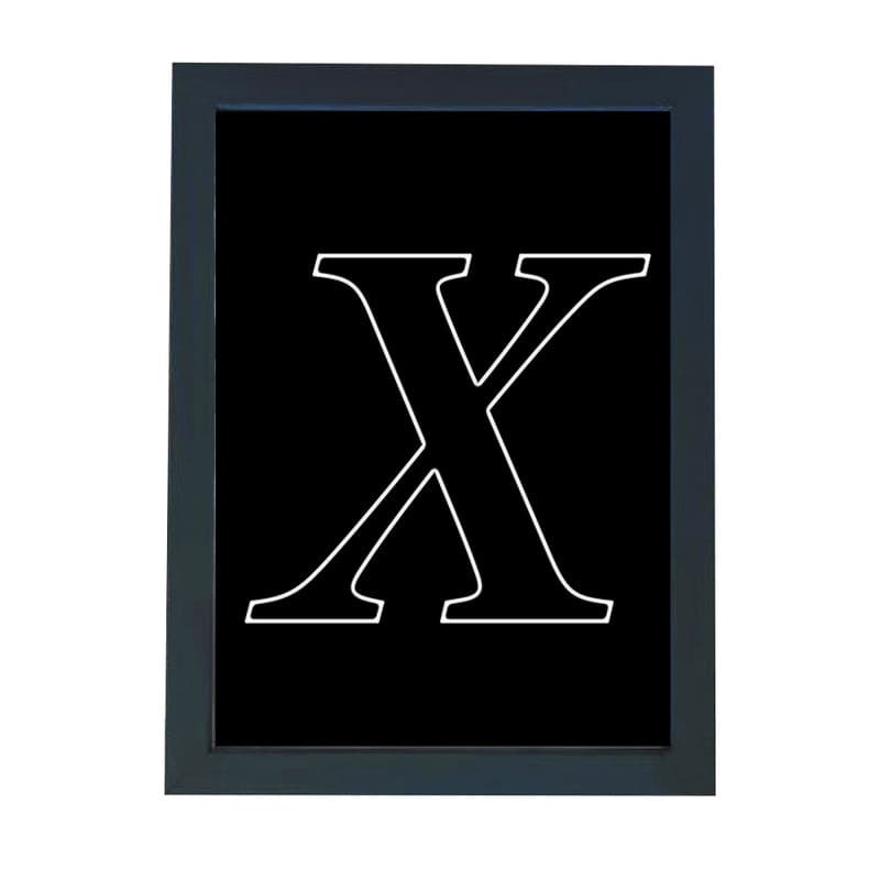 تابلو گالری چهره پرداز رخ مدل حرف X طرح عاشقانه دکوری کد Alphabet10024