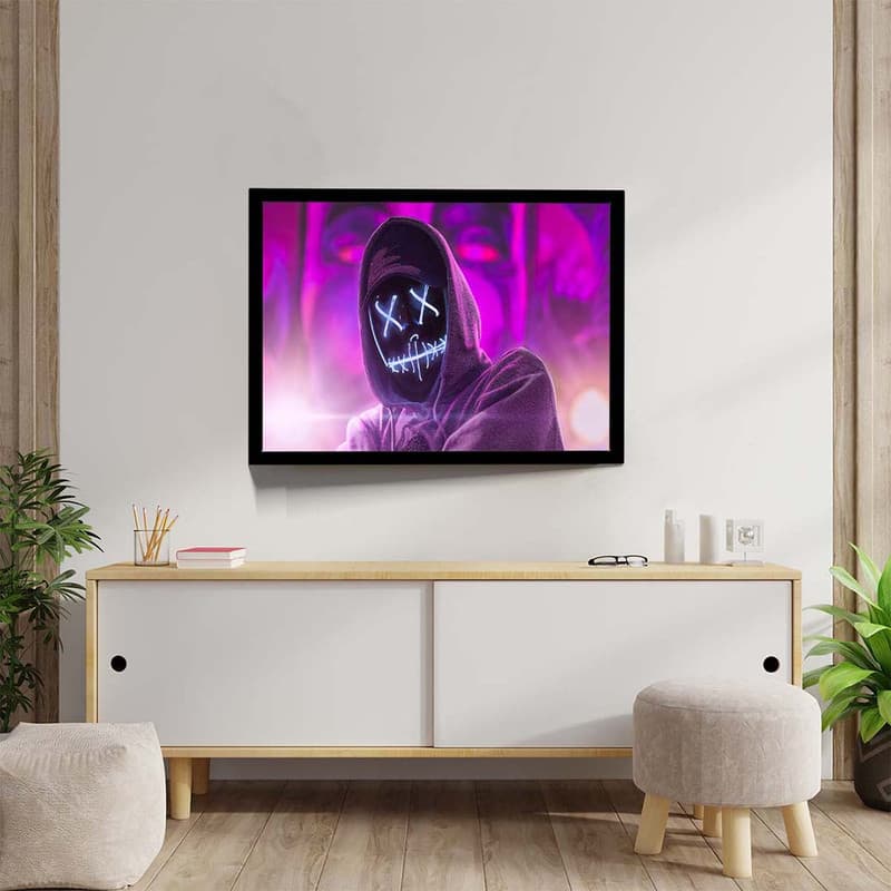 تابلو مدل hoodie neon guy کد F-13009 — تصویر ۴