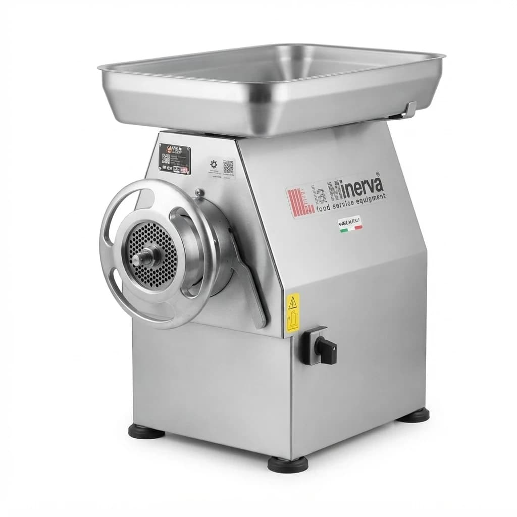 چرخ گوشت صنعتی لامینروا La Minerva سایز ۳۲ مدل A/E 32 ساخت ایتالیا