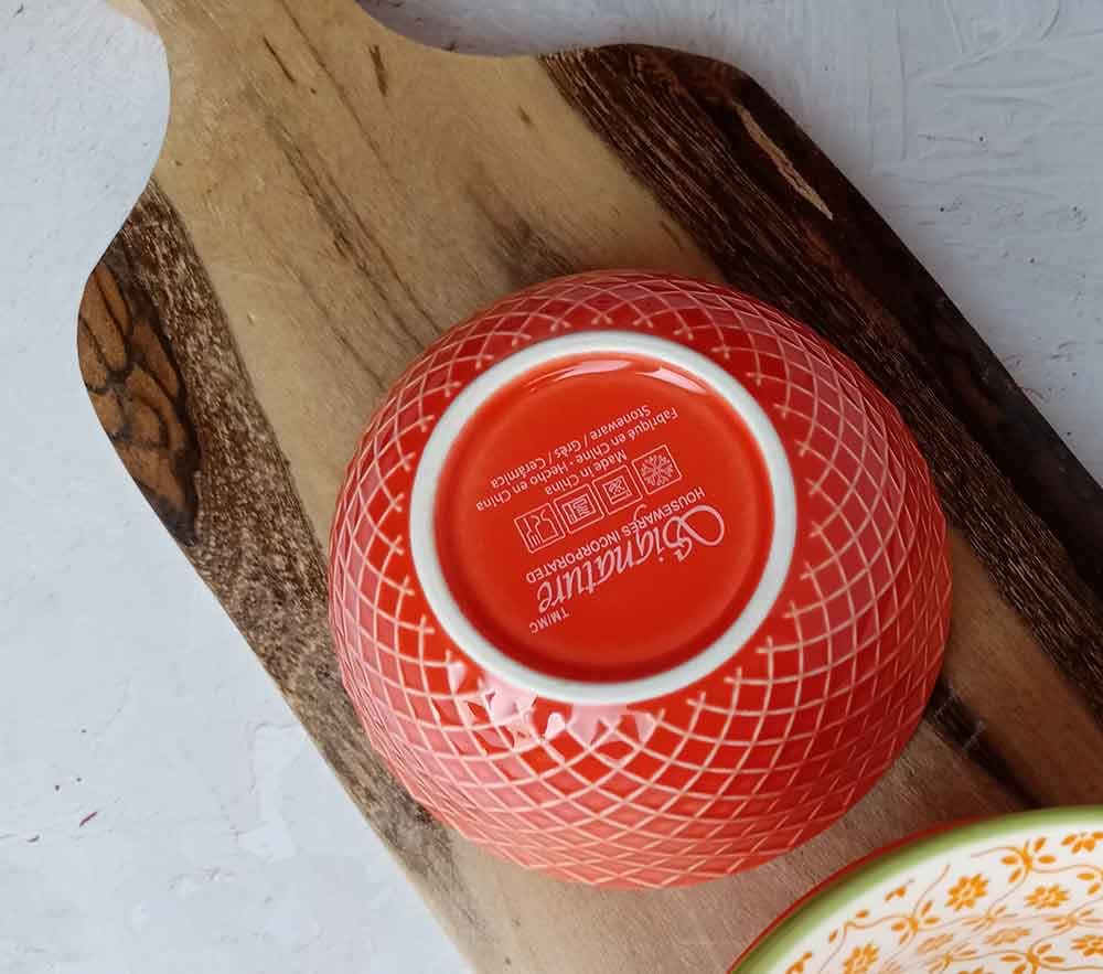 کاسه برجسته رنگی ( ایراد کارخونه ای ) (347) — تصویر ۲