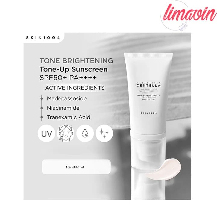 ضد آفتاب روشن کننده اسکین 1004 مدل سنتلا SPF 50 حجم 50 میلی لیتر — تصویر ۲