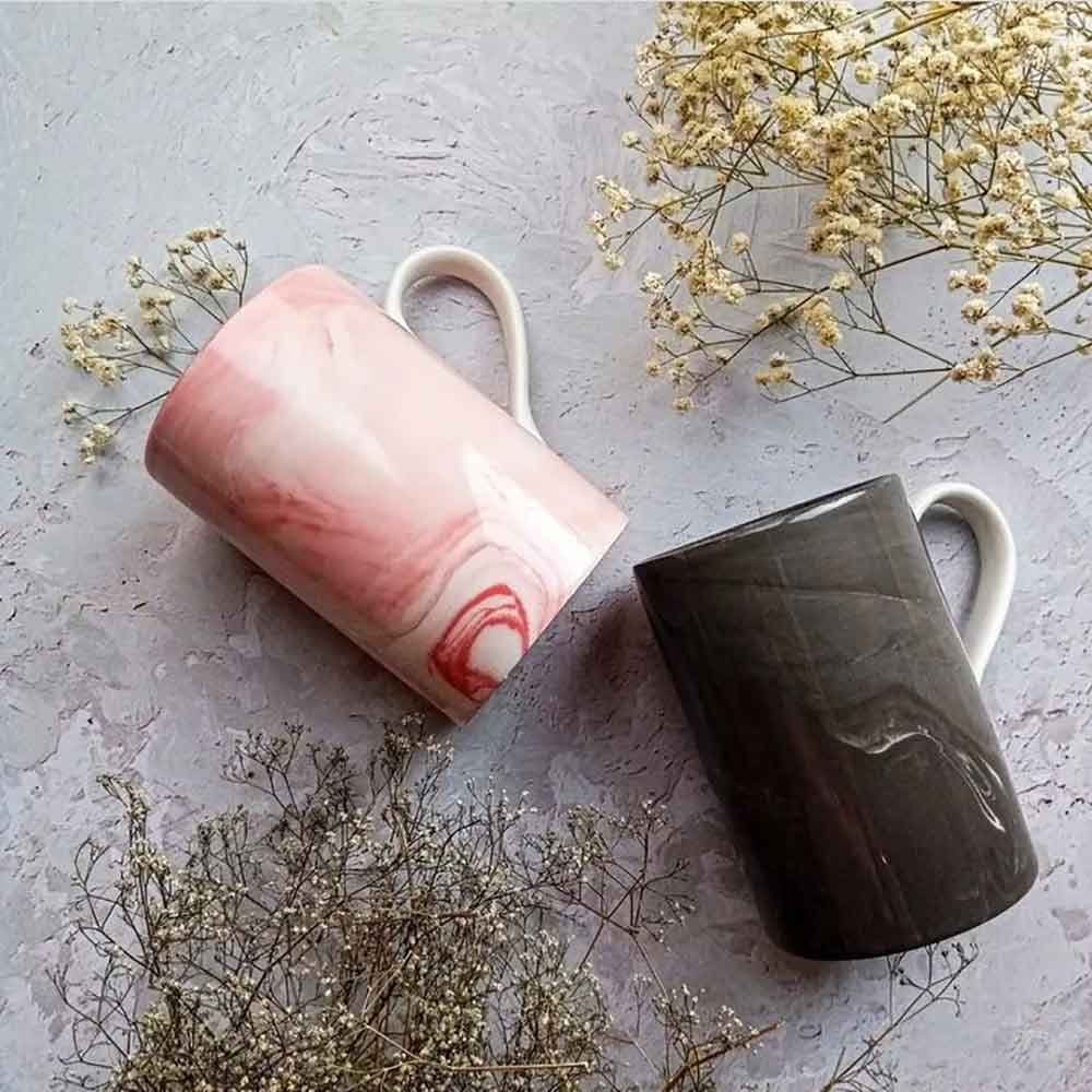 ماگ طرح سنگی سرامیکی بلند (3349)