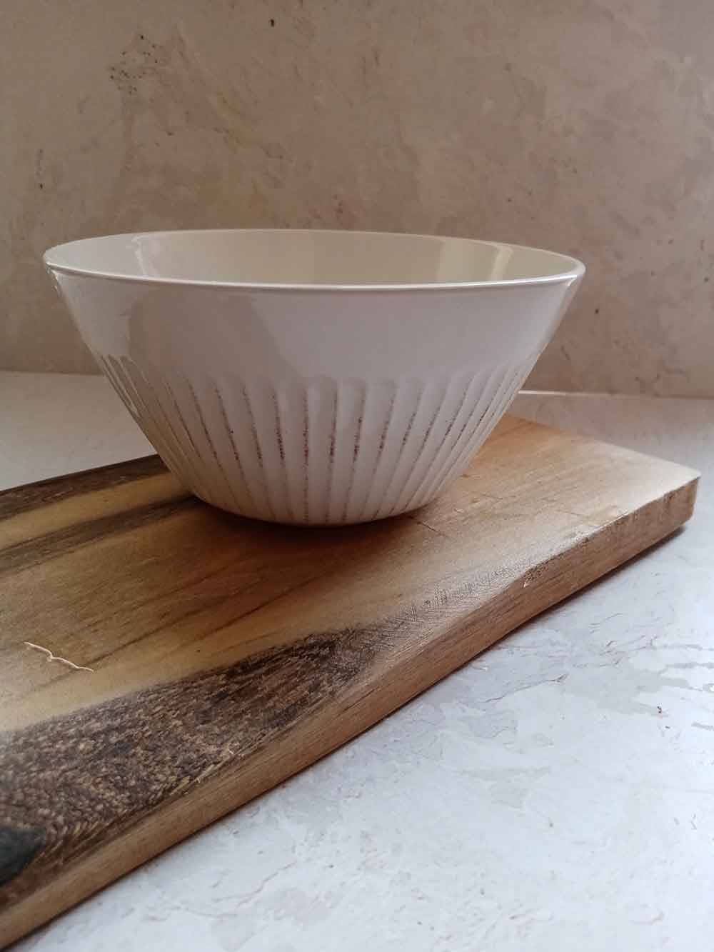 کاسه آبگوشت خوری روستیک سفید(6678) — تصویر ۲