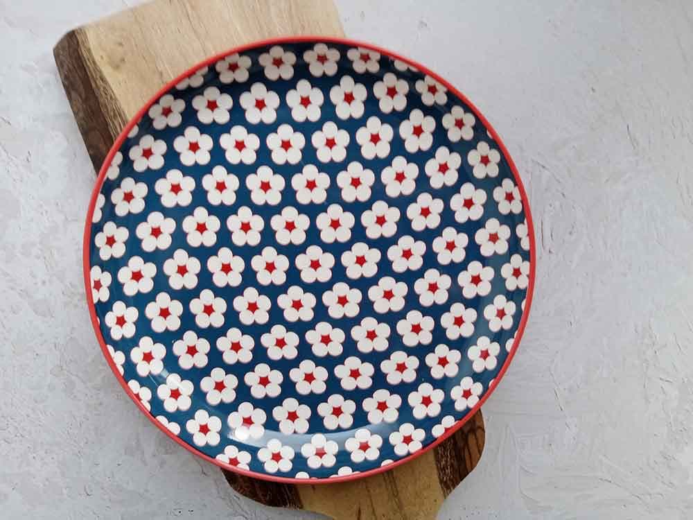 بشقاب گلدار کلکسیونی سرامیکی (66547) — تصویر ۵