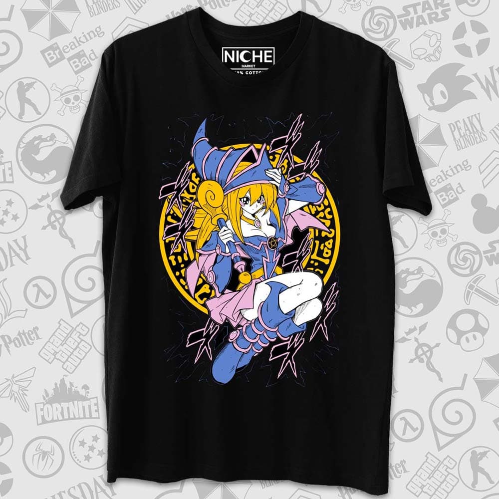 تیشرت Yu-Gi-Oh طرح Dark Magician Girl Minimal