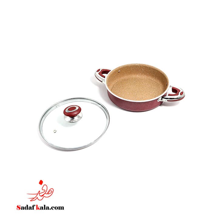 تابه دو دسته گرانیتی سایز 22 ویدارو/111201-3 — تصویر ۴