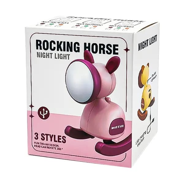 چراغ خواب و مطالعه رومیزی فانتزی اسب مدل HC6603-BH131 — تصویر ۲