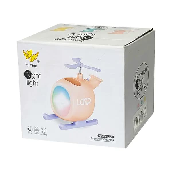 چراغ خواب و مطالعه رومیزی فانتزی هلیکوپتر مدل FY005Y-BH132 — تصویر ۲