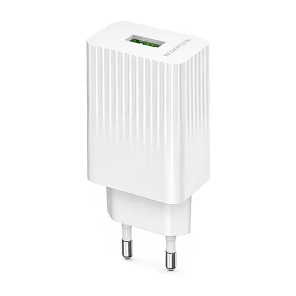 شارژر دیواری QC 18W بروفون مدل BAS72A + کابل تایپ سی — تصویر ۵