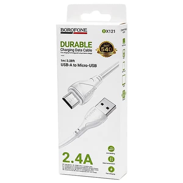کابل USB به MicroUSB بروفون مدل BX121 طول 1 متر — تصویر ۲