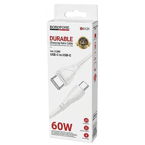 کابل دو سر تایپ سی 60W بروفون مدل BX121 طول 1 متر — تصویر ۲