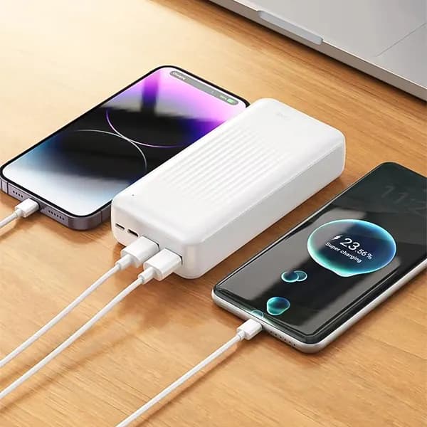 شارژر همراه PD20W + 22.5W بروفون مدل BJ80A ظرفیت 20000mAh — تصویر ۷
