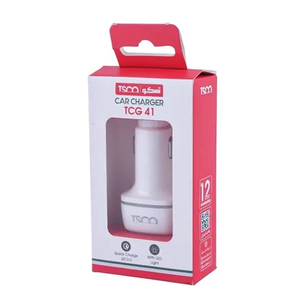 شارژر فندکی 2USB 30W تسکو مدل TCG 41 — تصویر ۲