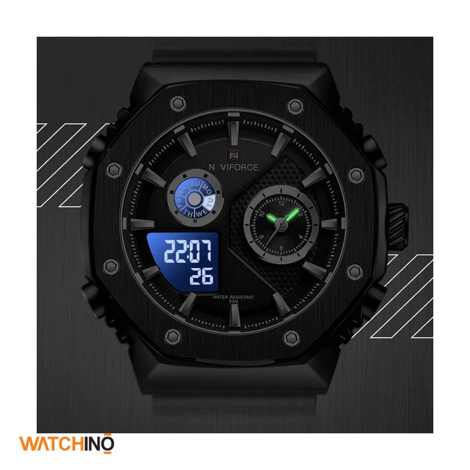 ساعت مچی نیوی فورس مدل Naviforce-NF-9216BLKB — تصویر ۵