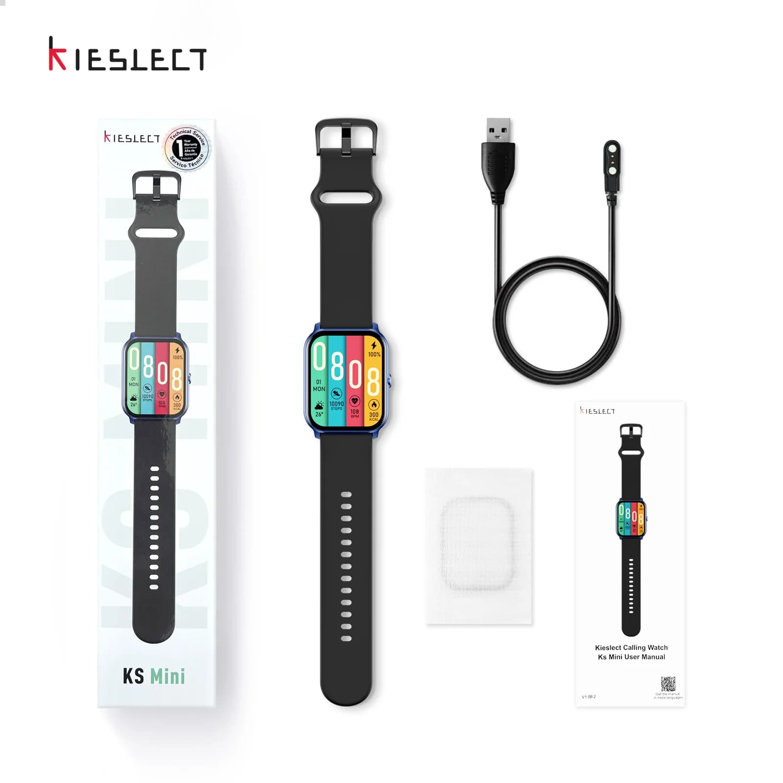 ساعت هوشمند کیسلکت مدل Kieslect Calling Smartwatch Ks Mini — تصویر ۹