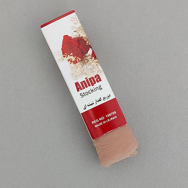 جوراب زنانه رنگ پا دوربع کفدار شیشه ای Anipa آنی پا 22226