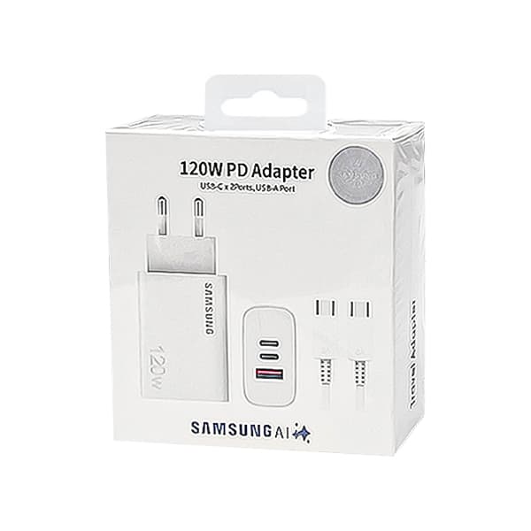 شارژر دیواری 120W PD سامسونگ + کابل تایپ سی — تصویر ۲