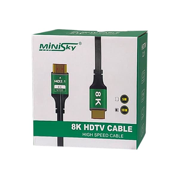 کابل 1+19 Minisky HDMI 8K / V2.1 طول 10 متر — تصویر ۲