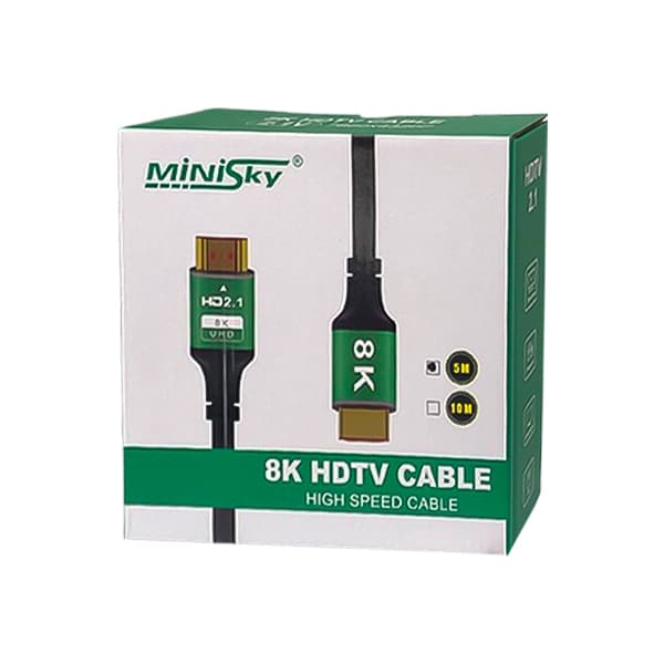 کابل 1+19 Minisky HDMI 8K / V2.1 طول 5 متر — تصویر ۲