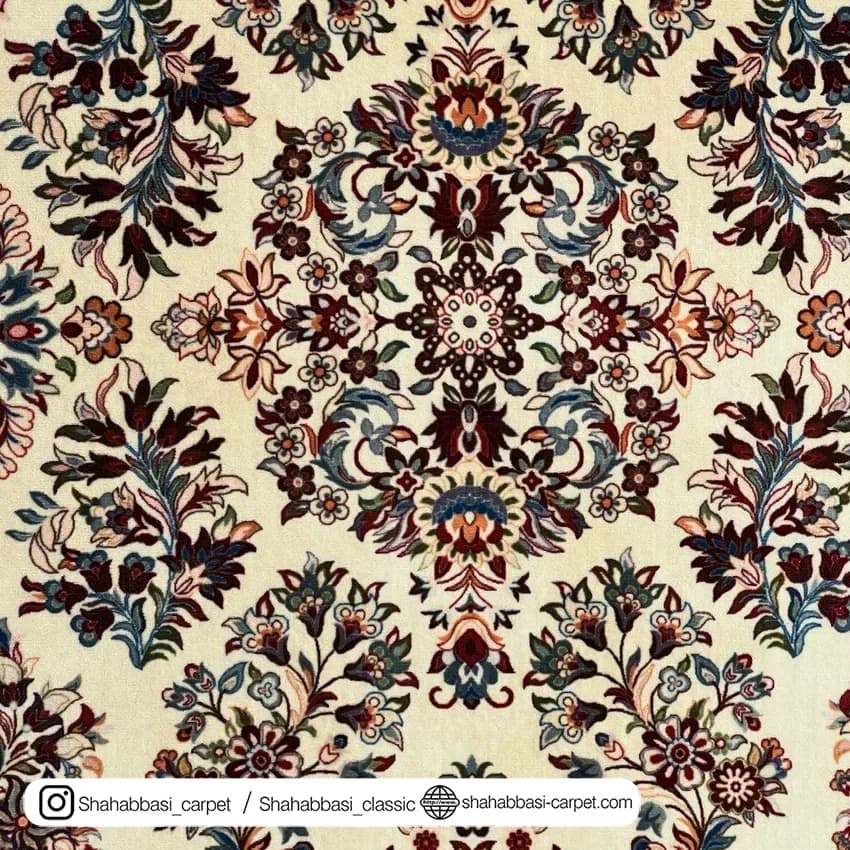 فرش سنتی کد 800113 کرم — تصویر ۳