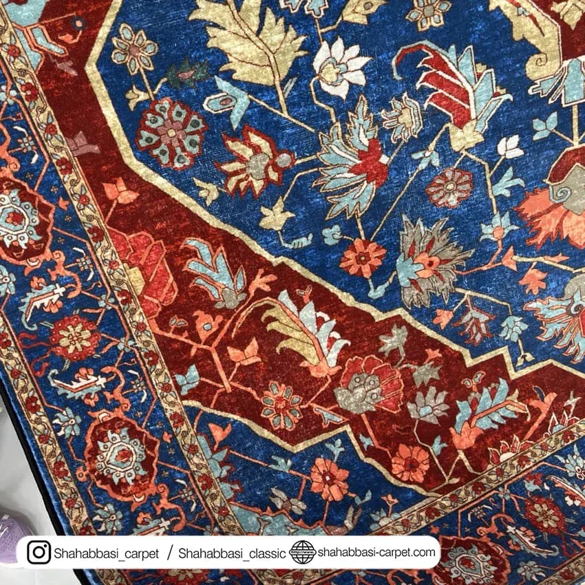 فرش سنتی کد 800116 لاکی — تصویر ۴