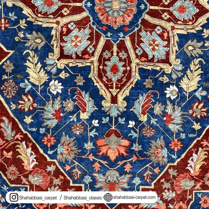 فرش سنتی کد 800116 لاکی — تصویر ۵