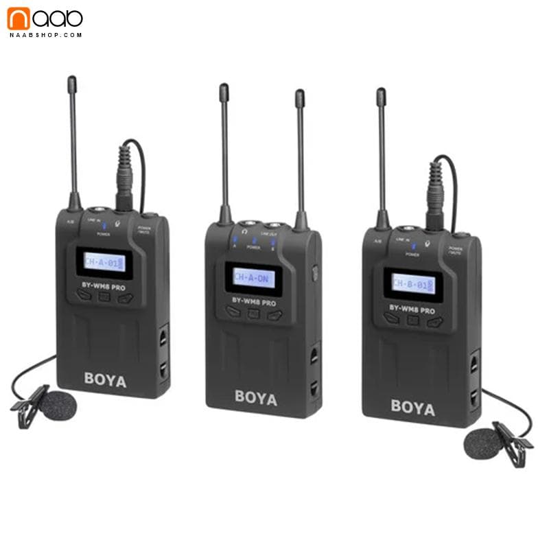 میکروفون بی سیم بویا BOYA BY-WM8 Pro K2 Wireless Microphone — تصویر ۲
